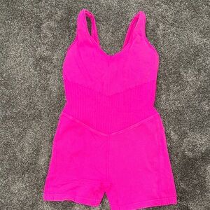 Vibrant Pink One Piece Romper